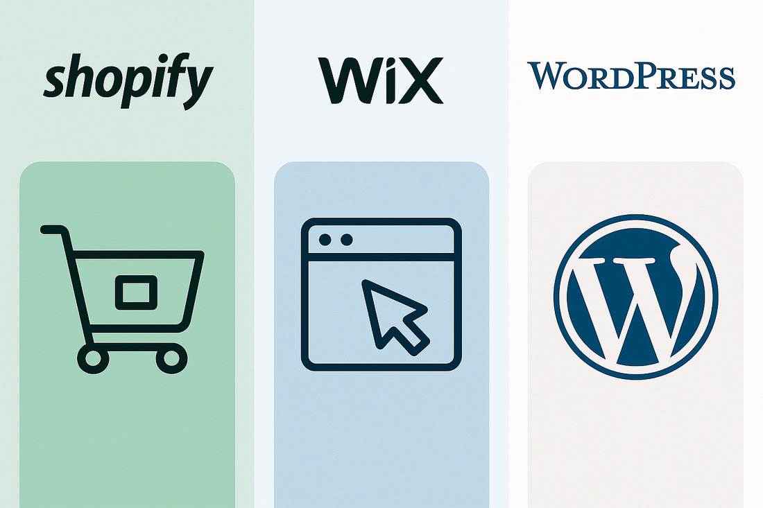 Shopify vs. Wix vs. WordPress